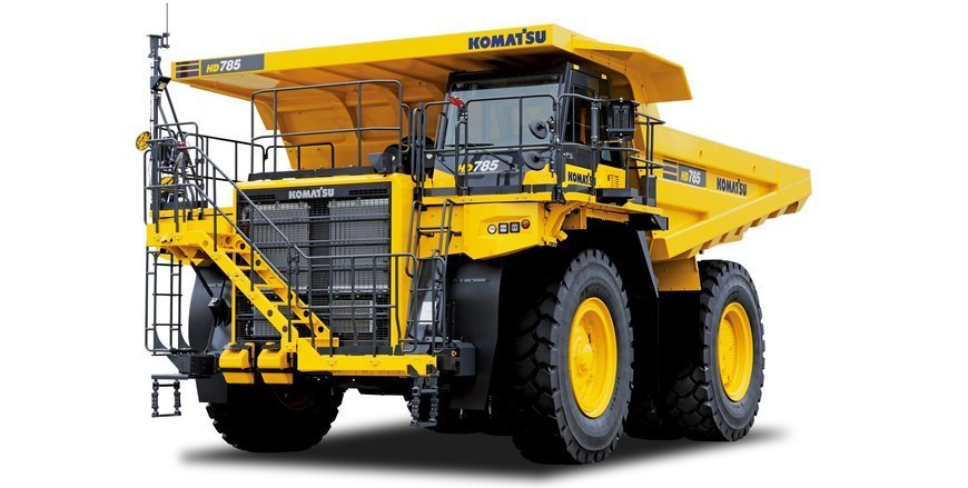 Le tombereau rigide HD785-8 de Komatsu Europe au salon bauma 2022